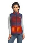 ORORO Women's Heated Gilet with Power Bank, Heated Vest Women Up to 10 Hours of Warmth (Charger Not Included) (Navy Blue,M)