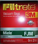 3M Filtrete Miele FJM Synthetic Vacuum Bag, 6.2" x 3.2" x 8.2", Red