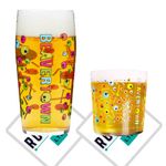 Roxley Beavertown Pint Glass and Half Pint Glass Tumbler Also Comes with 2 Branded Beer Mats