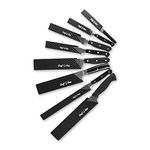 Chef Sac Knife Edge Guards | Universal Knife Cover & Professional Knife Protector | Durable BPA-Free ABS Plastic Knife Guards | Gentle Non-Scratch Felt Lining Chef Knife Sheath (8-Pack)