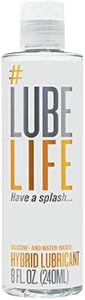 Lube Life Silicone and Water-Based Hybrid Lubricant, Long Lasting Lube for Men, Women and Couples, 8 Fl Oz