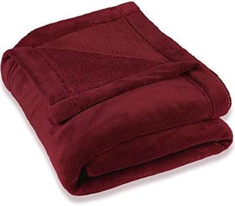 CelinaTex Montreal Coperta soffice Microfibra Coperta Pile Coral XXL 220 x 240 cm Bordeaux