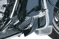 Kuryakyn 4528 Motorcycle Foot Controls: Tour-Tech Long Arm Cruise Peg Mounts with ISO Wings for 1-1/4" Engine Guards/Tubing, Chrome, 1 Pair