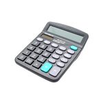 Desk Calculator, 12-Digit Solar Battery Office Calculator with Large LCD Display, Big Sensitive Buttons, Dual-Power Desktop Calculators