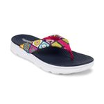 KazarMax Women Navy Mandala Super Soft/Ultra-Light/Slipper/Flip-Flop-3 UK