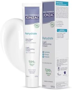 Eau Thermale Jonzac Rehydrate Organic Light Moisturzing Cream for Daily Use - Facial Cream Providing 24hr Hydration with Pure Hyaluronic Acid - Sensitive Skin Approved - 1.69 Fl Oz