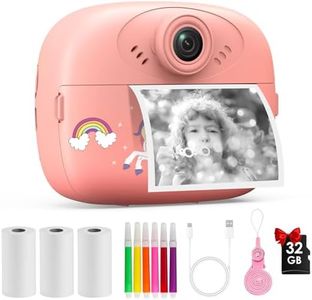 Fotocamera Per Bambini Con Stampa Istantanea Per Ragazze E Ragazzi Di Età 3-12 Anni, Fotocamere Istantanee Per Bambini 1080p Regali Di Natale E Compleanno Per Ragazze E Ragazzi Di 3-10 Anni
