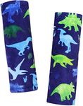 Baby Strap Cover, Stroller Strap Cover, Dinosaur Car Seat Strap Covers, Car Seat Straps Shoulder Pads, 2 Pack, Watercolor Pattern, for Baby Toddler Infant Boy Girl