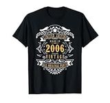 18 Years Old 18th Birthday Made Born in 2006 Boys Girls T-Shirt