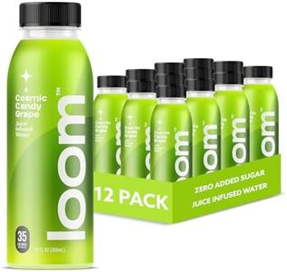 Cosmic Candy Grape Juice Drinks by Loom, Low Sugar Juice, Real Fruit, No Added Sugar, 35 Calories, Non-GMO, Vegan, Gluten Free, 12 oz bottles, 12 pack