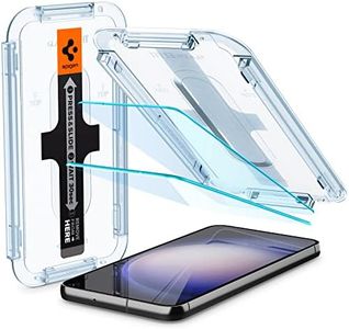 SPIGEN EZ Fit GLAS.tR Slim Screen Protector Designed for Samsung Galaxy S23 Plus (2023) Auto Alignment Kit Premium Tempered Glass [2-Pack] - Clear