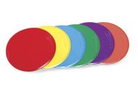 School Smart Spot Markers - 10 Diameter - Set of 6 - Assorted Colors