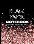 Black Paper Notebook for White Ink 