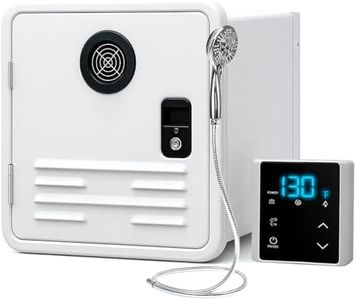 RV Tankless Water Heater Propane, MYACUC 61000 BTU RV On Demand Instant Hot Water Heater with Remote & 15" x 15" Door for Camper