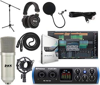 PreSonus Studio 24c 2x2 USB Type-C Audio/MIDI Interface Studio Bundle with Studio One Artist Software Pack