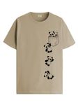 ADRO Tshirt for Men | Printed T shirt for men | 100% Cotton T-shirt |Printed T shirt | T-shirts | RN24-POC-BE-XL Beige