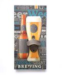 Art Street People Great Brewing Wall Mounted Wooden Beer Bottle Opener for Bar,Home,Wooden Retro Style Bottle Opener,Can Opener Creative Bar & Home Wall Décor