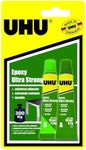 UHU Long-lasting Epoxy Ultra Strong Glue 10ml – Card of 2, (33-37550)