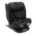 Chicco Unico Evo Car Seat 0 Months- Approx. 12 Years (40 Cm to 150 Cm Tall) New Born/Baby/Toddler/Kid (Boy,Girl), (Isofix), 360 Degree 5 Reclining Positions, Extendable Headrest (Black)