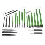 Grip 28 pc Heavy Duty Punch & Chisel Set, Green