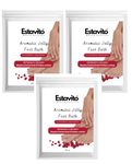 ESTAVITO Jelly soothing Foot Bath With Rose Petals 30gms (Pack of 3) |REPAIRS CRACKED HEELS AND SOFTENS CUTICLES|