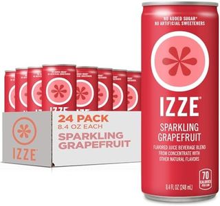 IZZE Sparkling Juice, Grapefruit, No Added Sugars, No Preservatives, Non-GMO, 8.4 Fl Oz Can (Pack of 24)