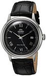 Orient Men's '2nd Gen. Bambino Ver. 2' Japanese Automatic Stainless Steel and Leather Dress Watch, Color:Black (Model: FAC0000AB0)