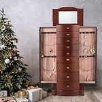 AVAWING Large Standing Jewelry Cabi