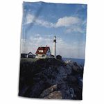 3D Rose USA Maine Cape Elizabeth Portland Head Lighthouse. TWL_192170_1 Towel, 15" x 22", Multicolor