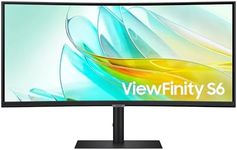Samsung 34” ViewFinity S65UC, Ultra-WQHD, 100Hz, AMD FreeSync™ HDR10, KVM Switch Built in Speakers with USB-C Curved Monitor, LS34C654UANXGO, 2025