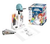 Buki Kids Drawing Projector with Adjustable Height & Focus - Art Projector for Drawing, 30 Images, 200 Decorations, 12 Pencils, 8 Markers - Unlimited Image Reproduction - Sketch and Tracing Set 6+