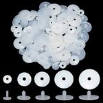 PH PandaHall 60sets 4 Sizes Clear Doll Joints Animal Joints Teddy Bear & Soft Toy Making Limbs and Head Joints for Toys Teddy Bear Making DIY Crafts (19mm, 33mm, 38mm, 43mm)