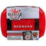 Bakugan, Baku-Storage Case with Dragonoid Collectible Action Figure and Trading Card, Red