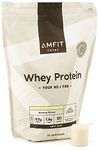 Amazon Brand - Amfit Nutrition Whey Protein Powder, Banana Flavour, 75 Servings, 2.27 kg (Pack of 1)