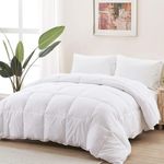 ACCURATEX Duvet Insert King Down Alternative - 500GSM Ultra Soft Microfiber Fill Quilted Hotel Collection Comforter, Warm Duvet Insert with Corner Tabs - Machine Washable,White, 104x90