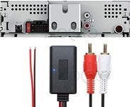 1SourceTek Universal Car 12V Aux Bluetooth 5.0 Adapter Module Music Receiver Car kit with 2 RCA input Aux Audio for Car Radio Stereo Speaker