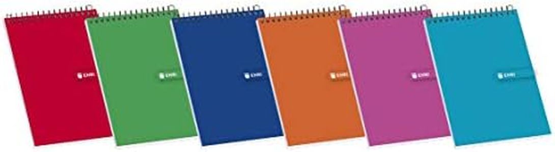 Enri - Pack de 10 blocs de notas espiral, tapa blanda, 16º