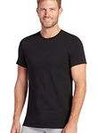 Jockey Men's Undershirt Slim Fit Cotton Stretch Crew Neck T-Shirt - 2 Pack, Black, M