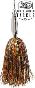 Tooth Shield Tackle Chubby Musky Bucktail (Crawfish) Muskie Pike Double 8 Inline Spinner Musky Lures Baits Tackle