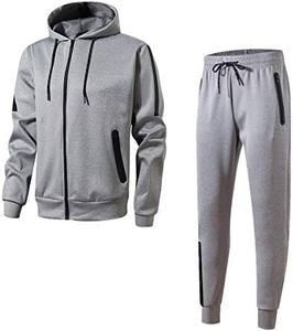 Abovewater Men's Tracksuits Sweatsuits for Men Set Track Suits 2 Piece Casual Athletic Jogging Warm Up Full Zip Sweat Suits, Hk97427-lg, 3X-Large