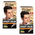 2 PACK OF BIGEN MEN'S SPEEDY 103 DARK BROWN HAIR COLOUR LONG LASTING