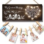 Gifts for Grandma from Grandkids, Grandma Birthday Gifts, Grandparents Nana Gifts Picture Frame,Christmas Birthday Gifts for Grandma from Granddaughter Grandson Grandkids Photo Holder Nan