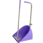 Muck Grabber Stable Mate Manure Collector Long Handle Poop Scoop & Rake Stable Paddock Dock Tidy Ideal for Horse, Pony, Donkey, Dog, Leaves for Yard, Stable, Horsebox & Garden - 80 cm (Purple)