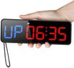Acedeck Portable Gym Timer Clock: Fitness Digital Clock with Strong Magnet - Remote Control for Fitness Enthusiasts - Powerful Battery for Home Gym Garage Boxing Black