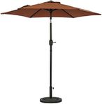 Island Hexagonal Market Umbrella, Coffee, 7.5'