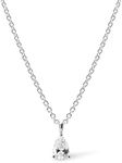 Ana Luisa Silver Delicate Solitaire Pendant - Elise Pendant Silver