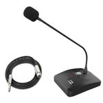 DIGIMORE Desktop Condenser Gooseneck Microphone 18" Podium Microphone with ON/Off Switch, XLR Mic for Meetings Video Conferences, Streaming Lectures (D-650)