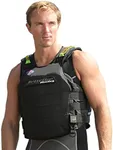 Jettribe US Coast Guard Life Vest - Black Out Edition with Custom Options - Type 3 PFD for Ultimate Safety - Stylish Side-Entry Jet Ski Boating Vests for Ultimate Safety and Style Personalization