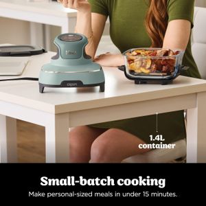 Ninja CRISPi 3.8L Portable Air Fryer – 4-in-1, Compact, 2 Glass Containers