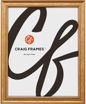 Craig Frames 8x10 Ornate Gold Picture Frame, Painted Wood with Glass, Style 314GD